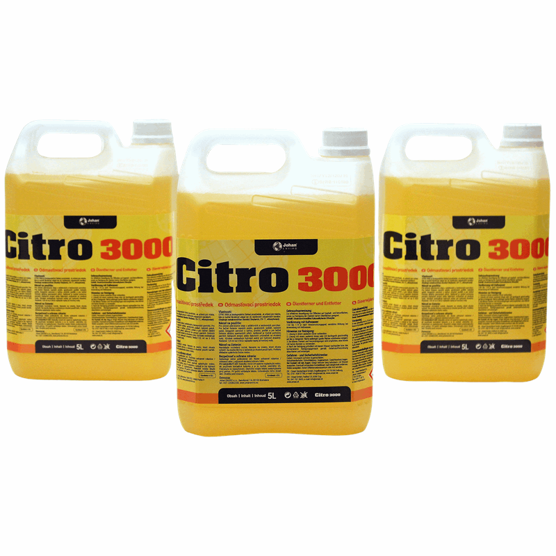 Citro 3000 - Ölentferner und Entfetter (3 x 5 Liter-Kanister)